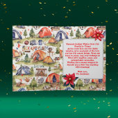 Camping für Aquarelle Foto Karte