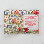 Camping für Aquarelle Foto Karte (Innenseite)