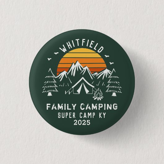 Camping für den Familienurlaub Button (Vorderseite)