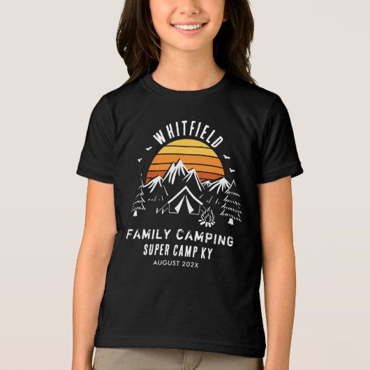 Camping für den Familienurlaub Tri-Blend Shirt (Vorderseite)