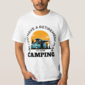 Camping für den Rentenplan - T - Shirt (Vorderseite)