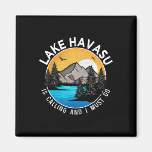 Camping für Fischerboote - See Lake Havasu Magnet