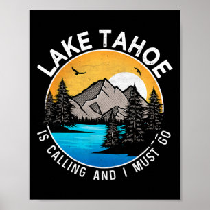 Camping für Fischereifahrzeuge - See Tahoe 1 Poster
