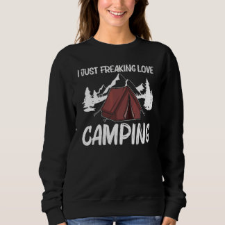 Camping für Männer Frauen Übernachtung Outdoor-Akt Sweatshirt