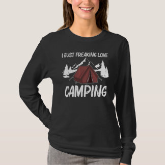 Camping für Männer Frauen Übernachtung Outdoor-Akt T-Shirt