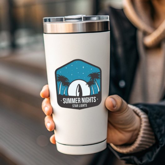 Camping für Sommerabende | Die Aufkleber