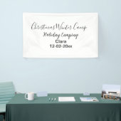 Camping für Winterurlaub Banner (Messeveranstaltung)