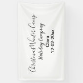 Camping für Winterurlaub Banner (Vertikal)