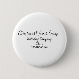 Camping für Winterurlaub Button