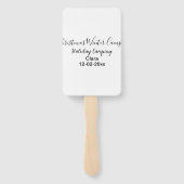 Camping für Winterurlaub Fächer (Rückseite)