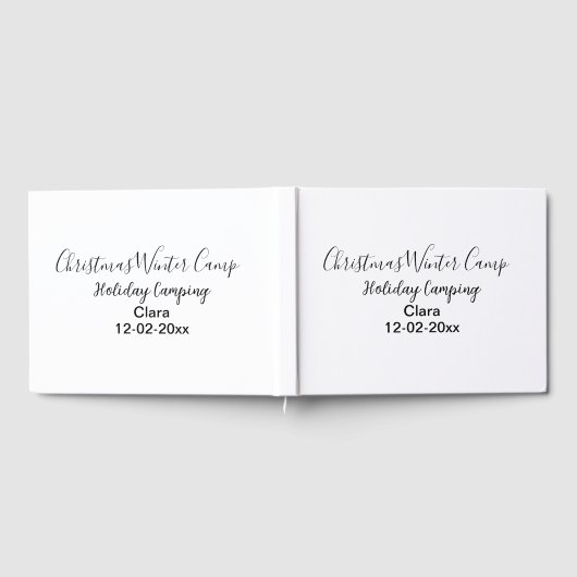 Camping für Winterurlaub Gästebuch (Voll)