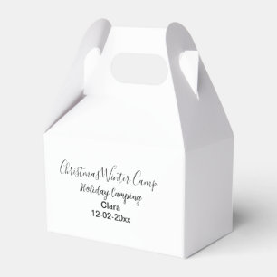 Camping für Winterurlaub Geschenkschachtel