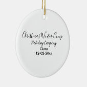 Camping für Winterurlaub Keramik Ornament (Rechts)