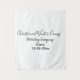 Camping für Winterurlaub Wandteppich