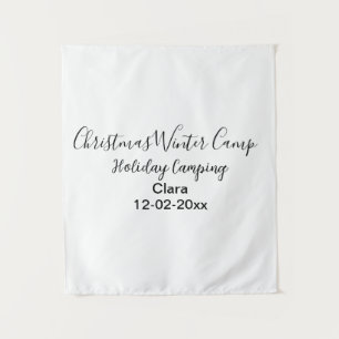 Camping für Winterurlaub Wandteppich