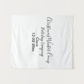 Camping für Winterurlaub Wandteppich (Vorderseite (Horizontal))