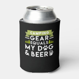Camping Gear gleicht meinem Hund und meinem Bier G Dosenkühler