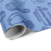 Camping Gear Wrapping Paper Geschenkpapier (Rolleneckpunkt)