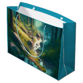 Camping Geburtstag Große Geschenktüte (Rückseite Schrägansicht)