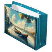 Camping Geburtstag Große Geschenktüte (Vorderseite Schrägansicht)