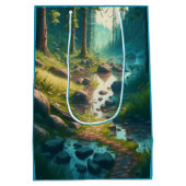 Camping Geburtstag Mittlere Geschenktüte (Rückseite)