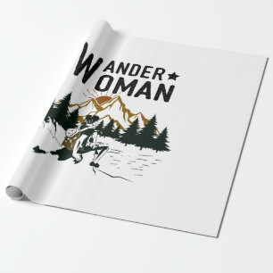 Camping-Geschenk   Wander Frau Geburtstag Geschenkpapier