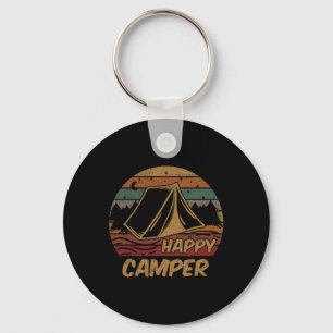 Camping-Geschenke Glücklicher Camper Campingplatz  Schlüsselanhänger