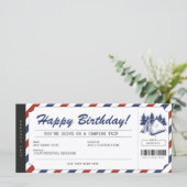 Camping Geschenkgutschein Sommercampingzertifikat (Stehend Vorderseite)