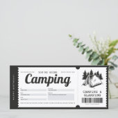 Camping Geschenkgutschein, Summer Camp Certificate (Stehend Vorderseite)