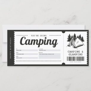 Camping Geschenkgutschein, Summer Camp Certificate
