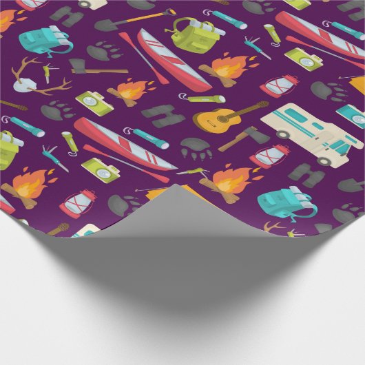 Camping Geschenkpapier (Ecke)