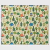 Camping Geschenkpapier (Flach)