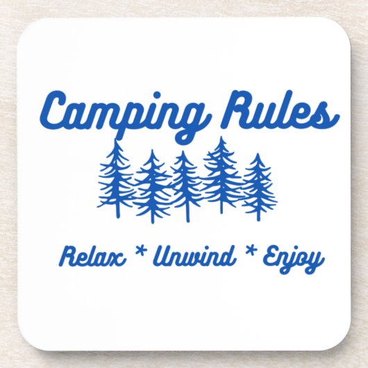 Camping Getränkeuntersetzer (Vorderseite)