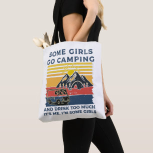 Camping Girl Funny Gifts Tasche