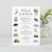 Camping Glamping Bachelorette Wochenende Einladung (Stehend Vorderseite)