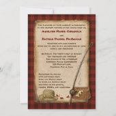 Camping, Glamping, Fischen, Natur-Hochzeit lädt Einladung (Rückseite)