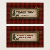 Camping, Glamping, Natur-Gastgeschenk Hochzeit-Kar (Vorne & Hinten)