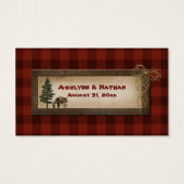 Camping, Glamping, Natur-Gastgeschenk Hochzeit-Kar (Rückseite)