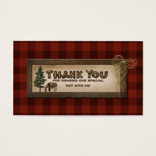 Camping, Glamping, Natur-Gastgeschenk Hochzeit-Kar (Vorderseite)