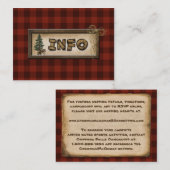 Camping, Glamping, Naturheiratskarte Begleitkarte (Vorne/Hinten)