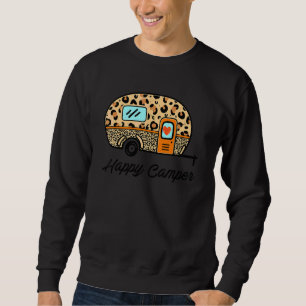 Camping-Glück Sommer-Camp Camping Leopard Glampin Sweatshirt