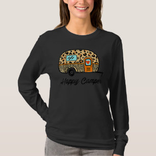 Camping-Glück Sommerlager Camping Leopard Glamping T-Shirt