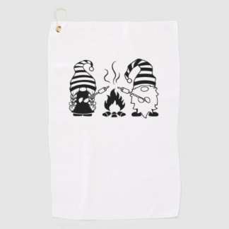 Camping Gnomes Golfhandtuch