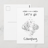 Camping "Go" lasse Postkarte (Vorne/Hinten)