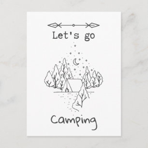 Camping "Go" lasse Postkarte
