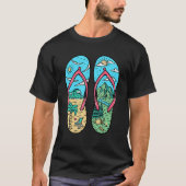 Camping Graphics Inside Sandals Campers T-Shirt (Vorderseite)