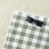 Camping Green Checkered Bridesmaid Strandtuch (Beispiel)
