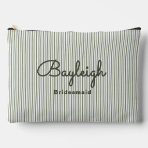 Camping Green Confetti Blume Bridesmaid Zubehörtasche