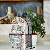 Camping Große Seen Wilderness | Monogramm Bedruckter Rucksack