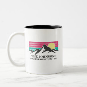 Camping-Gruppe für benutzerdefiniertes Matching Fa Zweifarbige Tasse